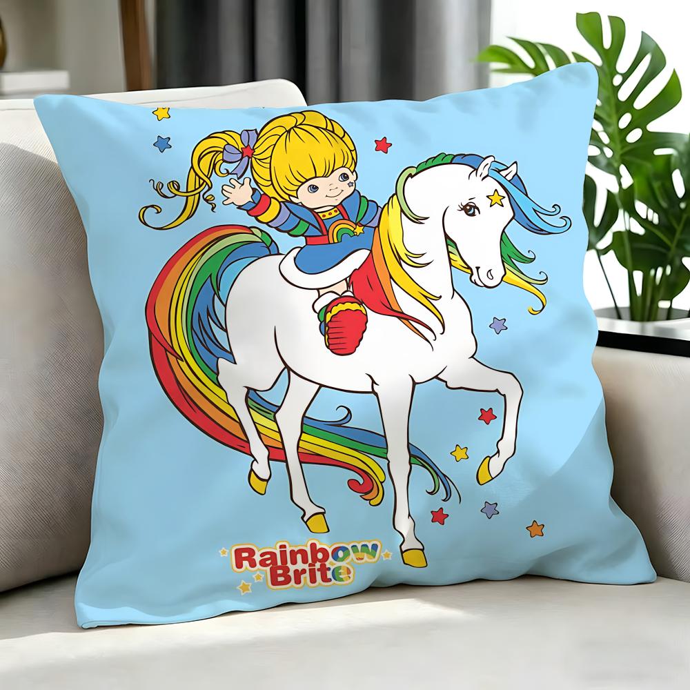 cartoon Rainbow Brite Cushion Cover Cushion Cover Set Pcs x x x Pillowcase Decorative Sofa Home Decor