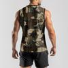 Мужская мода принтованный спортивный повседневный жилет без рукавов