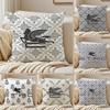 Fashion Cool E-etroS Pillow Case Sofa and Living Room Decorative Cushion Covers Dust-proof and Mite-proof Invisible Zipper