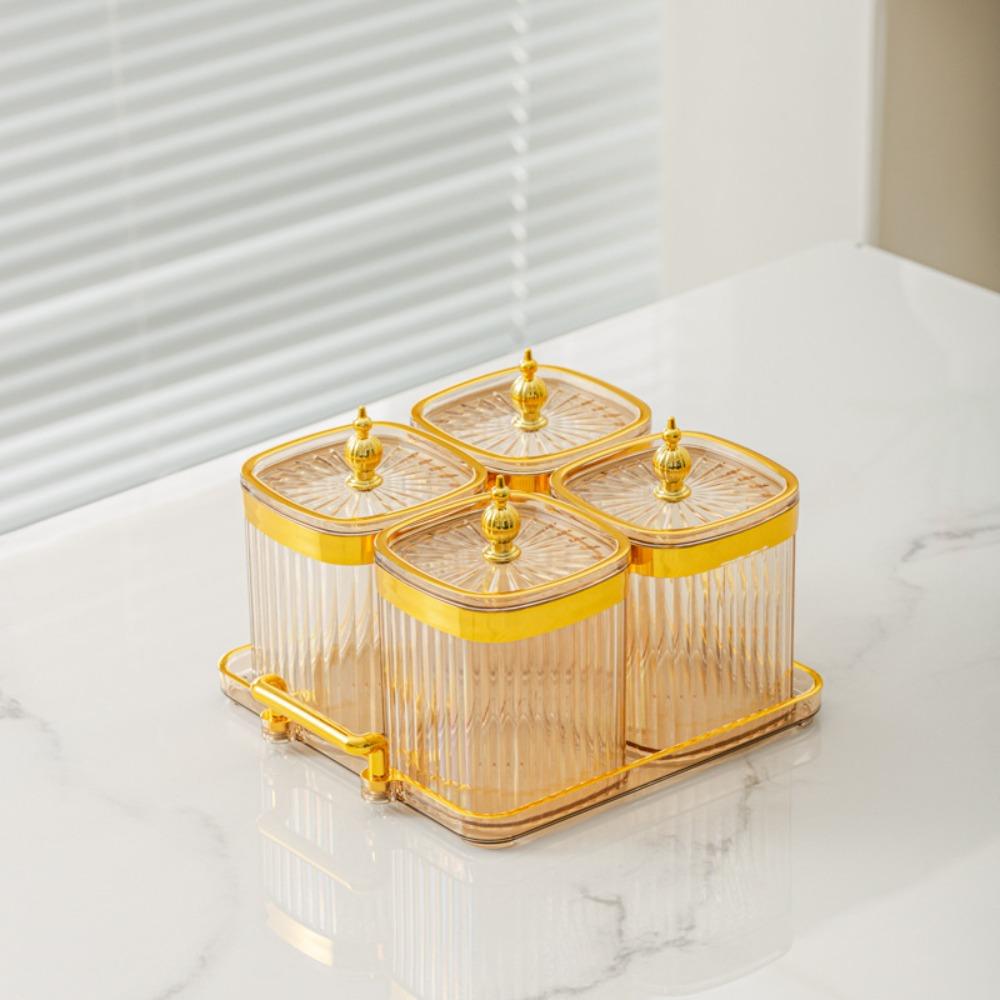 Изысканная коробка для хранения, креативная банка для хранения, многоцелевой набор банок для приправ, домашний