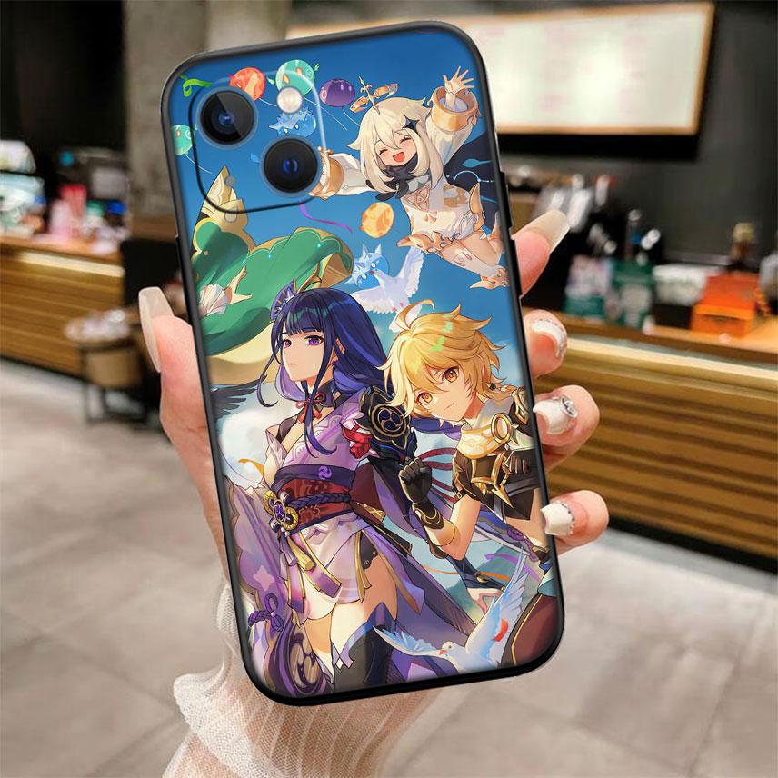 Genshin Impact Shell Phone Case for Samsung Galaxy S20 S21 S22 Ultra FE Plus A21S A22 A24 A25 A26 A30 A30S A31