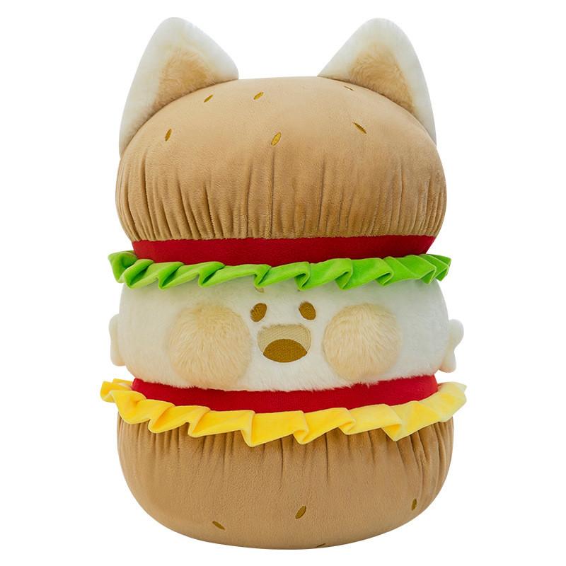 Hamburger Cartoon Plush Doll Childrens Cat Cartoon Toys Animal Holiday Gifts