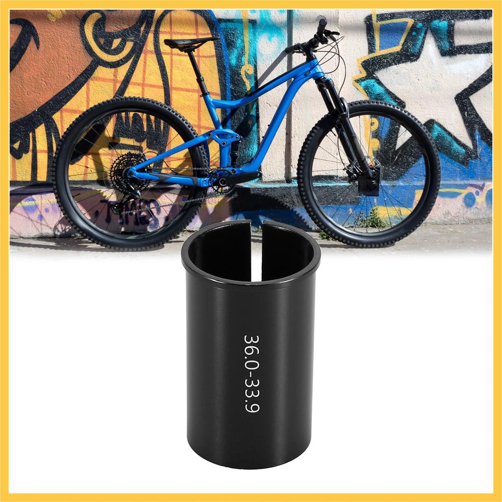 BULLSPANN Seatpost Bicycle Tube Adapter To 36mm Size Conversion Saddle Post Aluminum Alloy Black 1 Piece 33.9mm