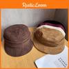 Fashion Women Solid Color Suede Flat Top Hat For Winter And Summer Sports Style