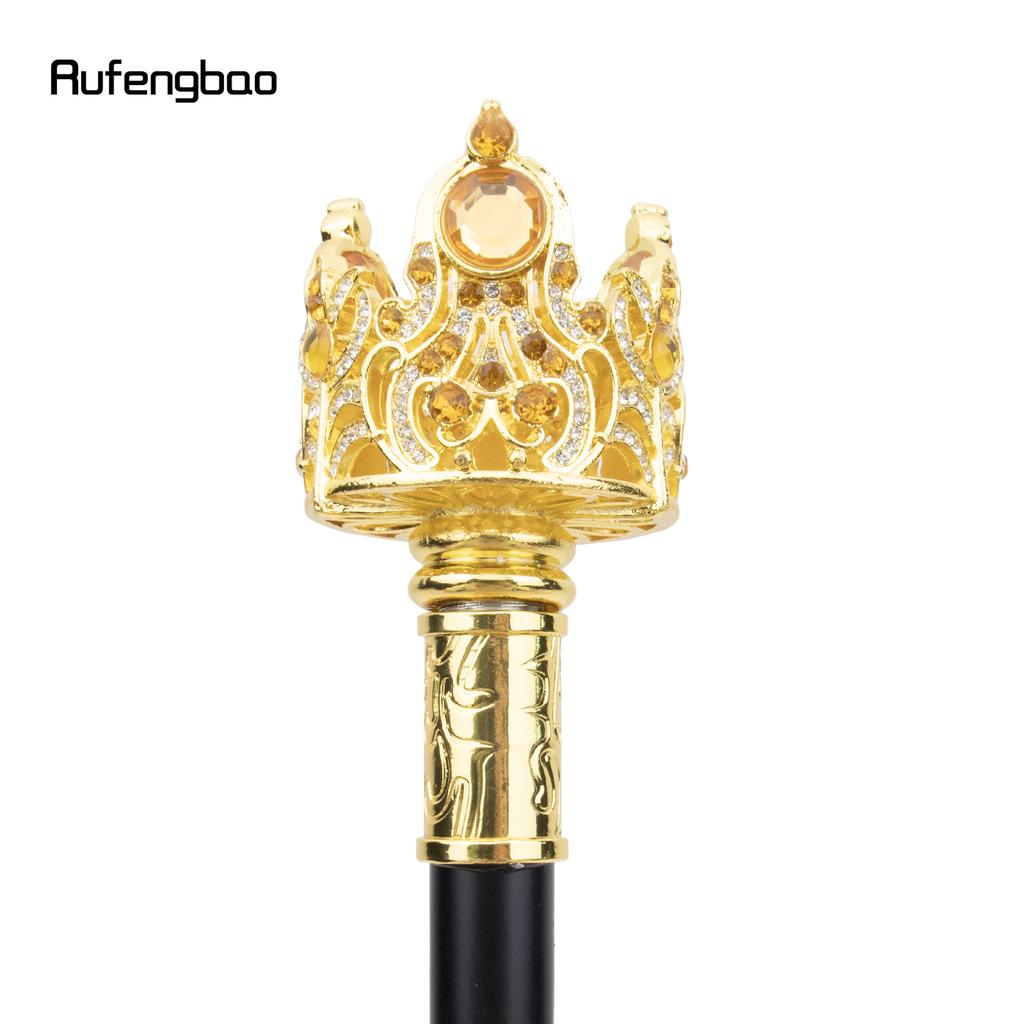 Трость для ходьбы с искусственным бриллиантом Golden Crown, модная декоративная трость для джентльмена, элегантная трость для косплея, посох 90 см
