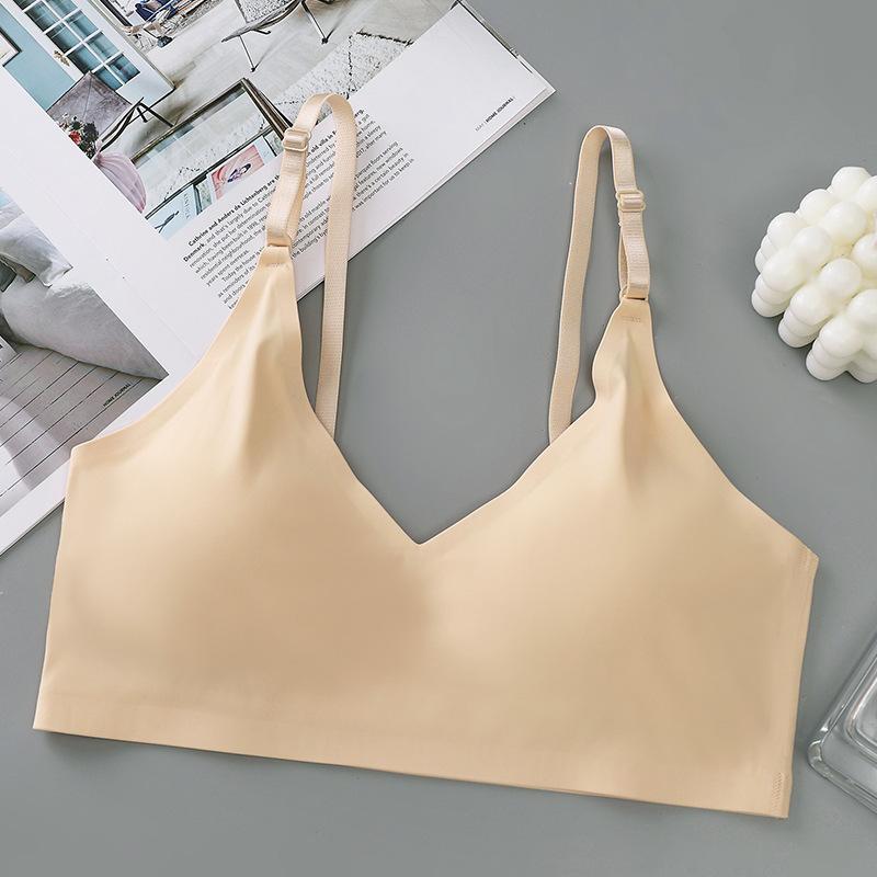 Бесшовные бюстгальтеры для женщин, спортивный бюстгальтер, удобный беспроводной бюстгальтер для йоги, нижнее белье для сна, интимное белье для девочек