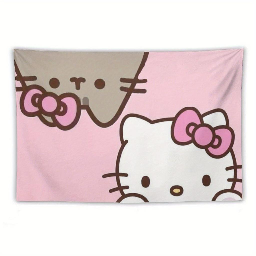 MultiSize HHello Kitty Festival Tapestry for Bedroom Living Room Dorm Home Decor Party Daily Use High Quality Print Design