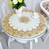 Pvc Waterproof Oilproof Round Tablecloth 70 Cm Dining Table Cloths Home Table Cover Light Luxury Christmas Decoration