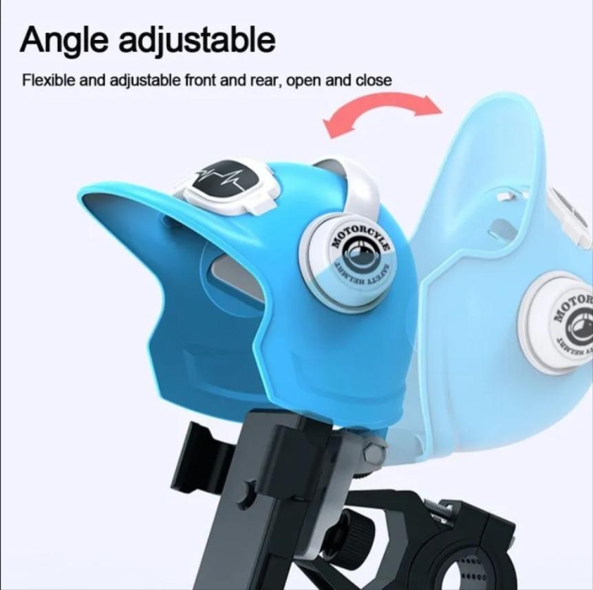 2025 Trending Mini Helmet Bike Phone Mount Bracket High Quality Portable Electric Motorcycle Phone Holder Sun Shade Waterproof