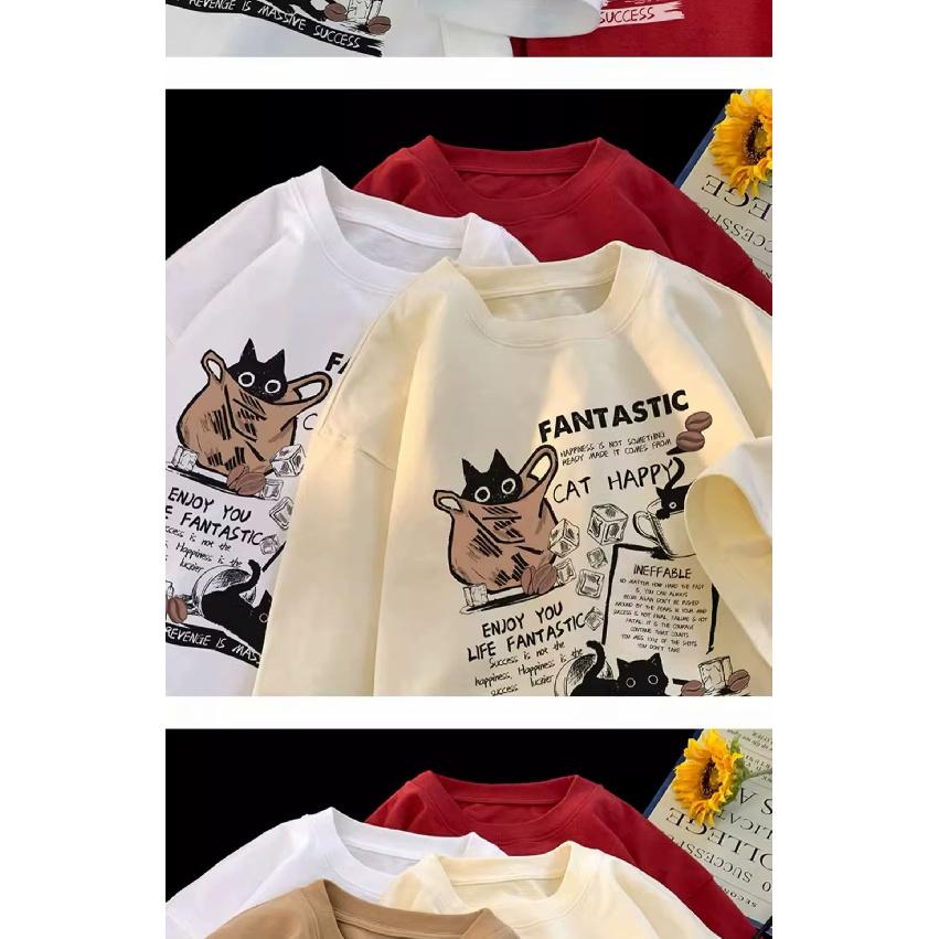 New Short-Sleeved T-shirt Men's Summer Korean Style Trendy Simple Half Sleeve Top Hong Kong Style Loose Casual Fashion Brand T-shirt