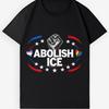 ОТМЕНИТЬ ICE Протестная уличная одежда Графическая футболка-Хлопковая футболка с потертым принтом
