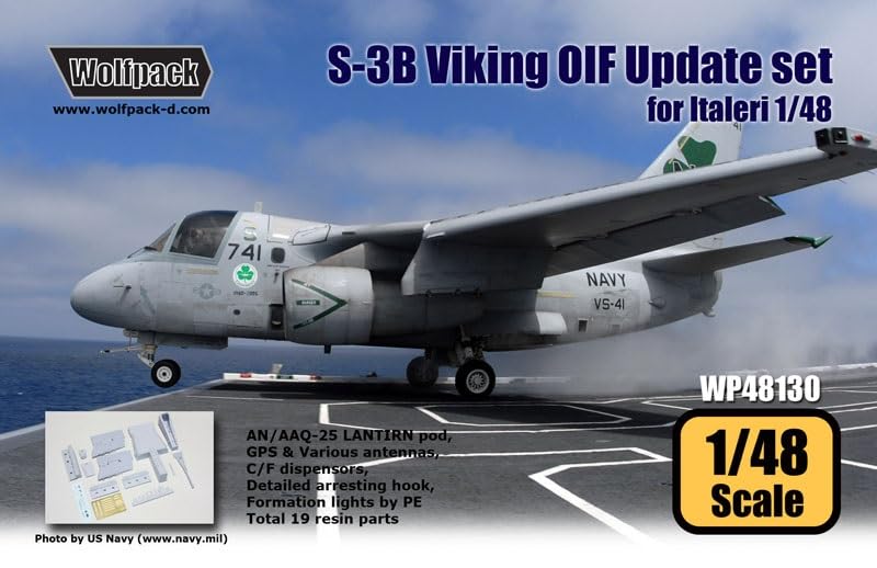 Wolfpack Designs 1/48 S-3B Viking Iraq War Version Update Set (for Italeri) Plastic Model Kit Parts WOLWP48130 (Airplane)