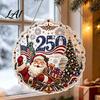 Bead Painting for Beginners Christmas Faux Pearl Art Ornament DIY Kit Hanging Angel Santa Suncatcher 3D Acrylic Decor Kit Sparkling Sun Catcher