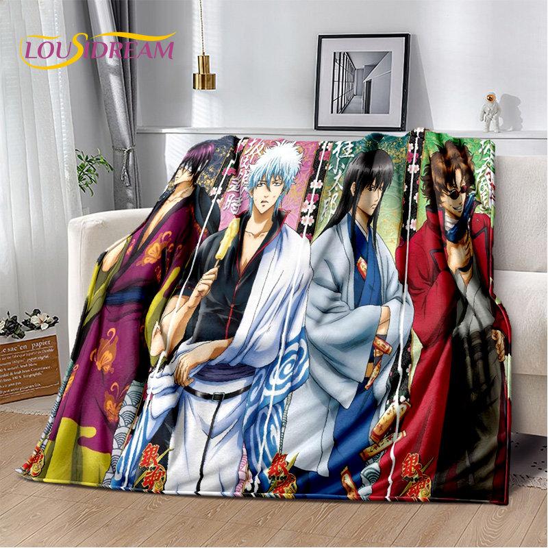 Gintoki Kagura Gintama аниме мягкое плюшевое одеяло, фланелевое одеяло для гостиной, спальни, кровати, дивана, чехол для пикника, детское одеяло