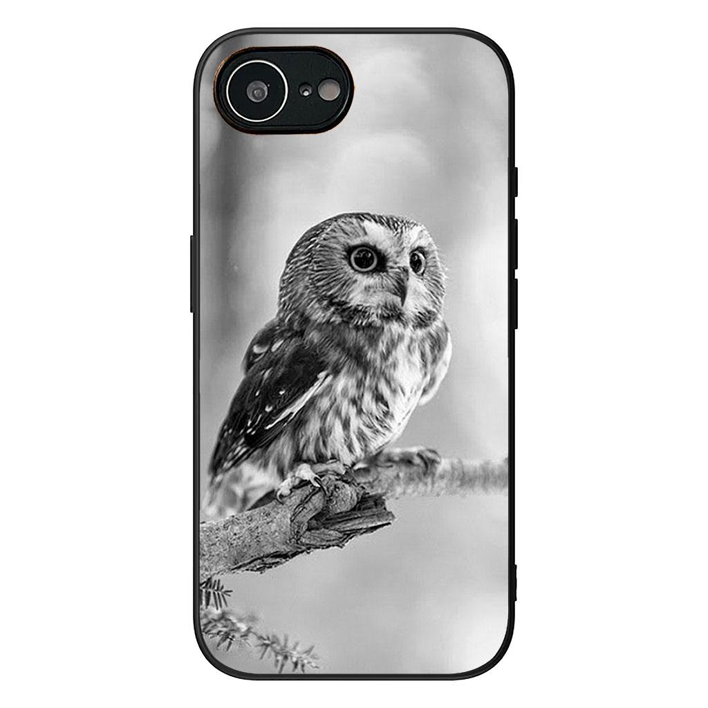Cover for Samsung Galaxy S25 S24 S22 S23 FE Ultra Plus A56 A05 A06 A15 A16 A55 S7 Edge Phone Case Bird Owl Wallpaper