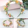 Spring Bohemian Flower Crowns For Women Girls Flower Headbands Bride Headpieces Floral Garland Wedding Wreaths Party Headwear