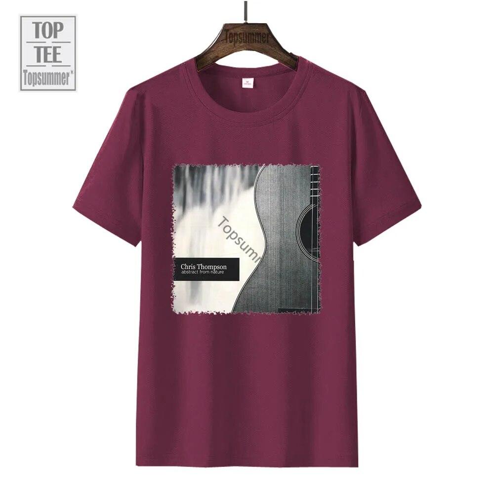 Футболка с абстракцией из альбома природы, футболка Chris Thompson Tour, футболки большого размера для подростков, футболки с графическим принтом, футболки