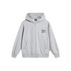 Li Ning Badfive Letter Print Loose Hoodie Unisex Hoodies Flower-Gray AWDT869-2