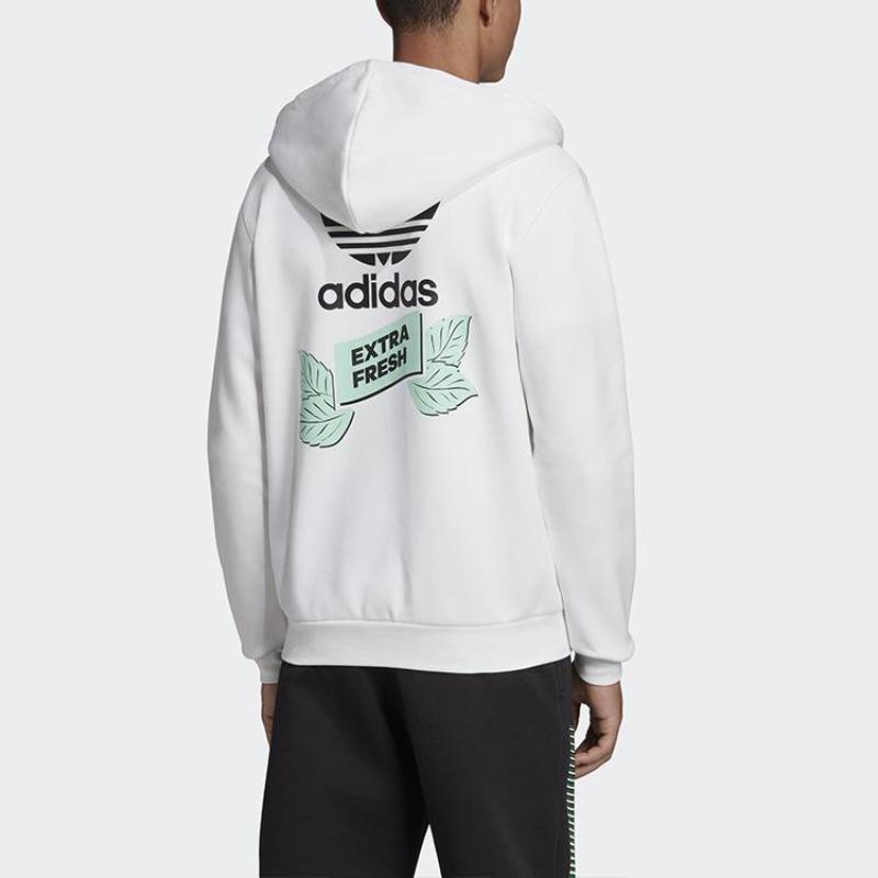 adidas Originals Trefoil Bodega Толстовка с капюшоном на молнии для мужчин, белая FP7703