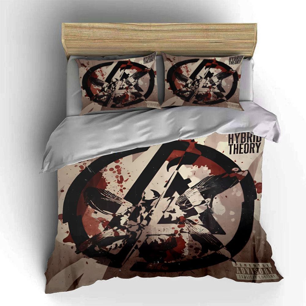 Linkin Park Album Art Bedding Duvet Cover Set Duvet Cover Pillowcases (1*Duvet Cover 2*Pillowcases, without duvet insert)