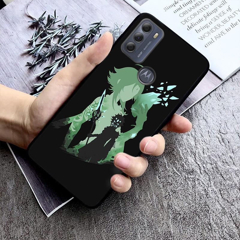 Чехол для телефона Genshin Impact с аниме для Motorola Moto G7 G8 G9 Play G7 Power G8 Plus G30 G10 G100 G60 G20 G Stylus G Pure