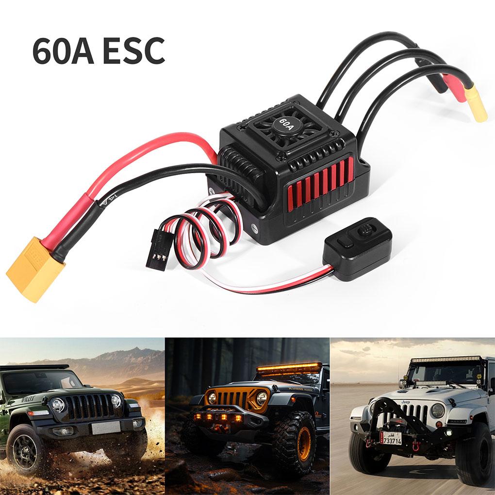 Водонепроницаемый и пылезащищенный XT60 Sensorless Brushless T 60A ESC для всепогодных спортивных гонок