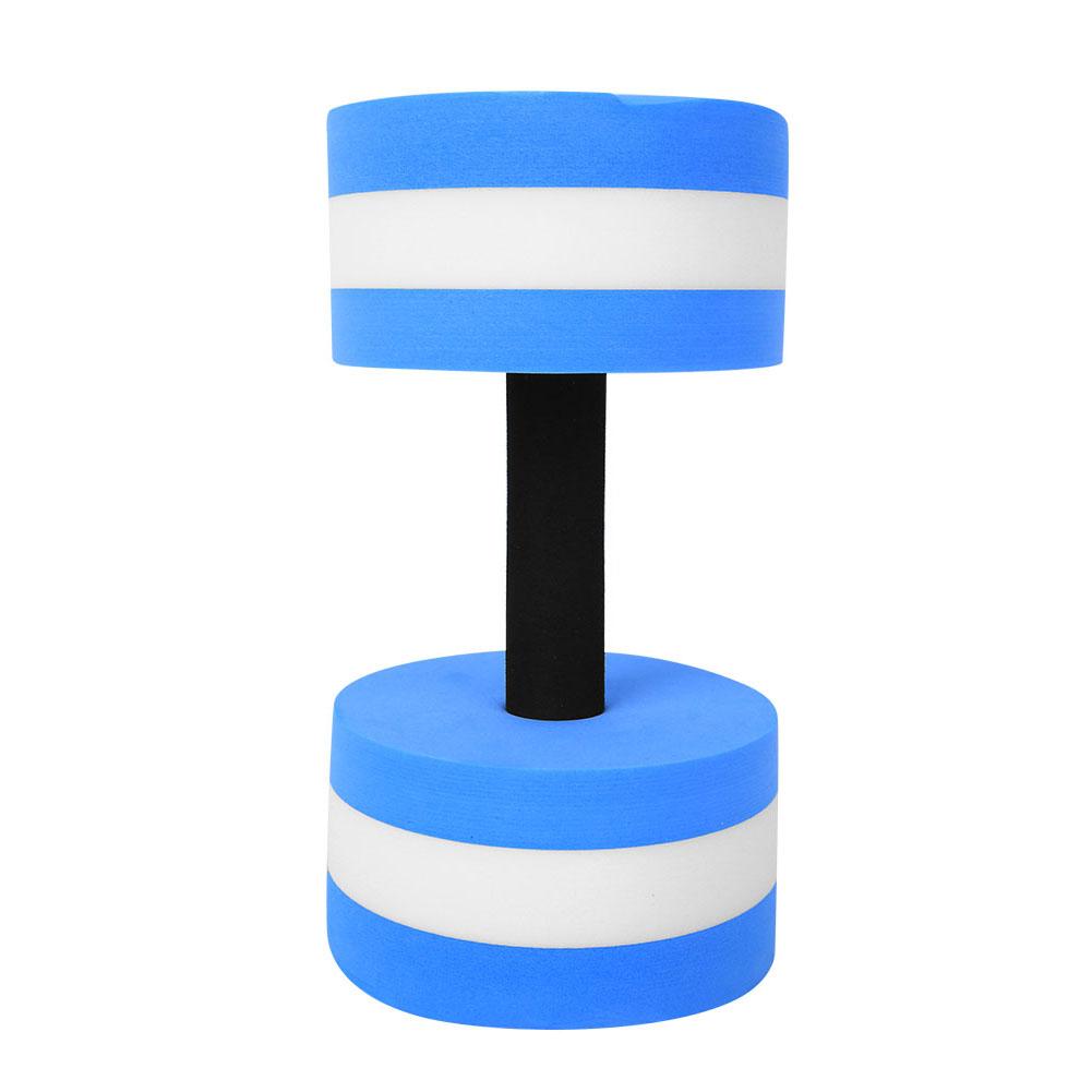 Экологически чистый округлость пены вода плавающая гантель фитнес-оборудование(сине-белый )