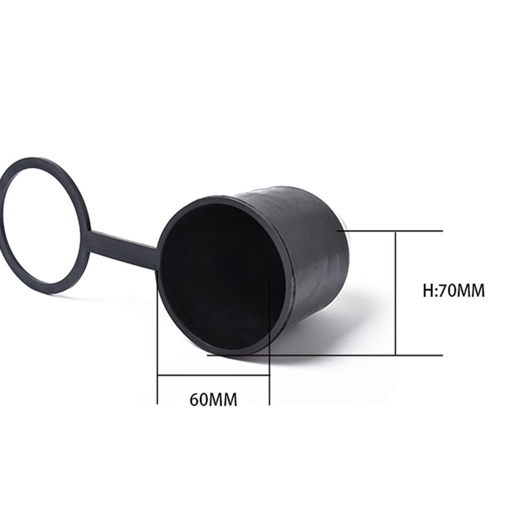 Trailer Hitch Ball Cover, Universal 50mm Auto Plastic Tow Bar Ball Cap, Bumper Damage Protector,