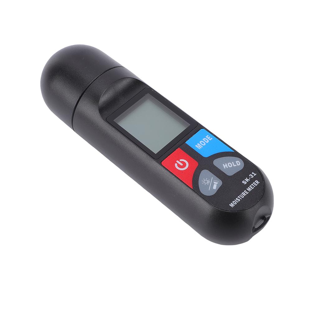 Wood Moisture Meter Digital Handheld Moisture Humidity Detector with Backlight Display Built in 4 Measurement Modes