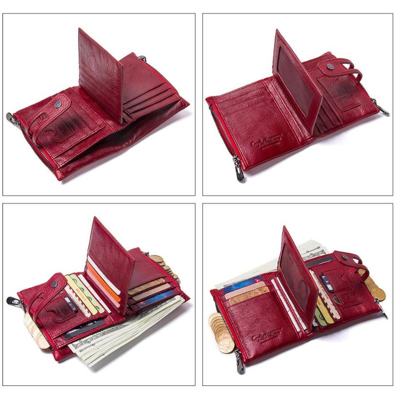 Johnature Кошелек из натуральной кожи Crazy Horse унисекс, винтажные короткие кошельки из натуральной яловой кожи, мужской и женский кошелек для монет