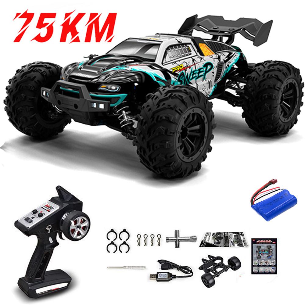 1:16 75 км/ч или 50 км/ч 4WD RC машинка с дистанционным управлением LED машинки высокоскоростной дрифт монстр-трак для детей против игрушек Wltoys 144001