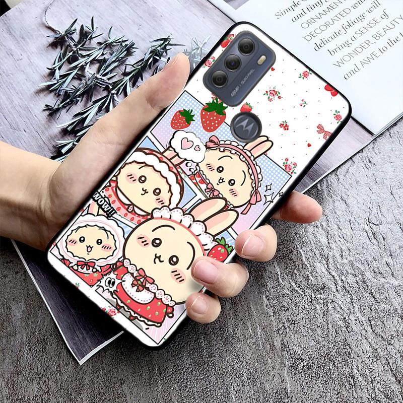 Phone Case For Moto G86 G85 G75 G15 G05 G56 G72 G53 G54 G84 G60 G31 G32 G24 G 5G G Play Strawberry Cat Cartoon