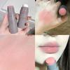 Double-ended Blush Lipstick Stick Multi-purpose Lasting Brightening Lips Cheek Balm Sponge Facial Blusher Girls Korean Cosmetics