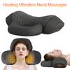 Electric Massager Cervical Pillow Hot Compress Vibration Massage Neck Traction Relax Sleeping Memory Foam Pillow Spine Support