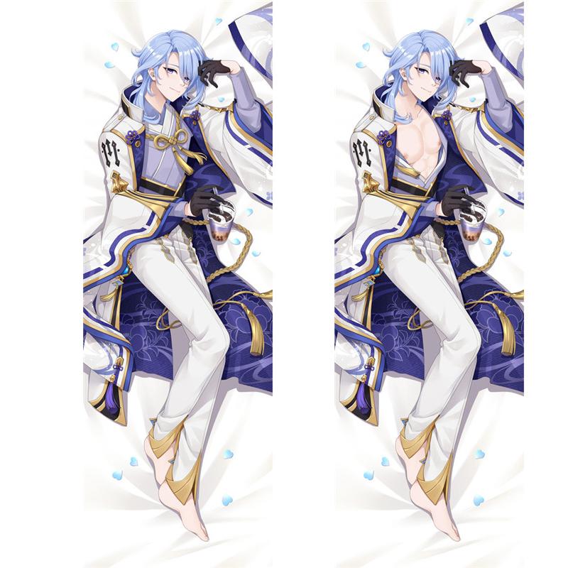 Аниме Камисато Аято Косплей обнимающее тело наволочка Genshin Impact Мужская подушка двусторонний чехол с принтом