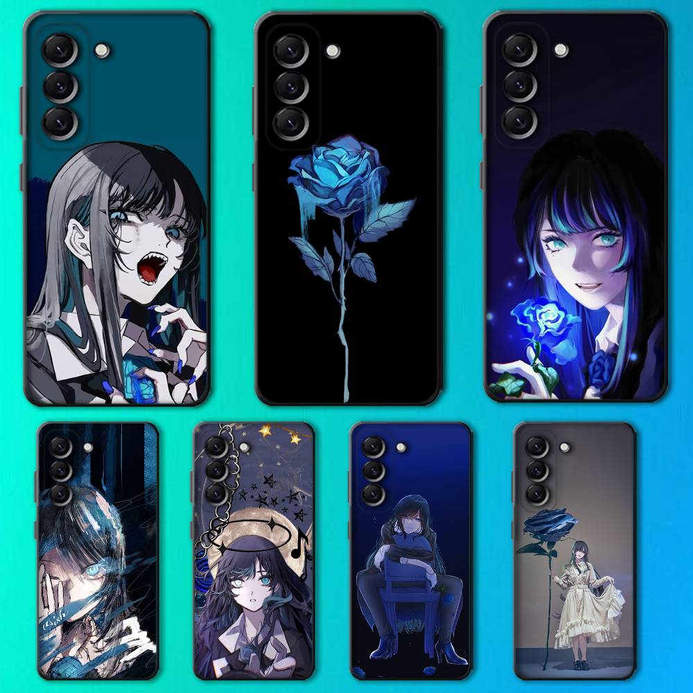 Чехол для телефона Ado Kyogen X Uta для Samsung Galaxy A13, A21s, A22, A31, A32, A52, A53, A71, A80, Мягкий черный корпус