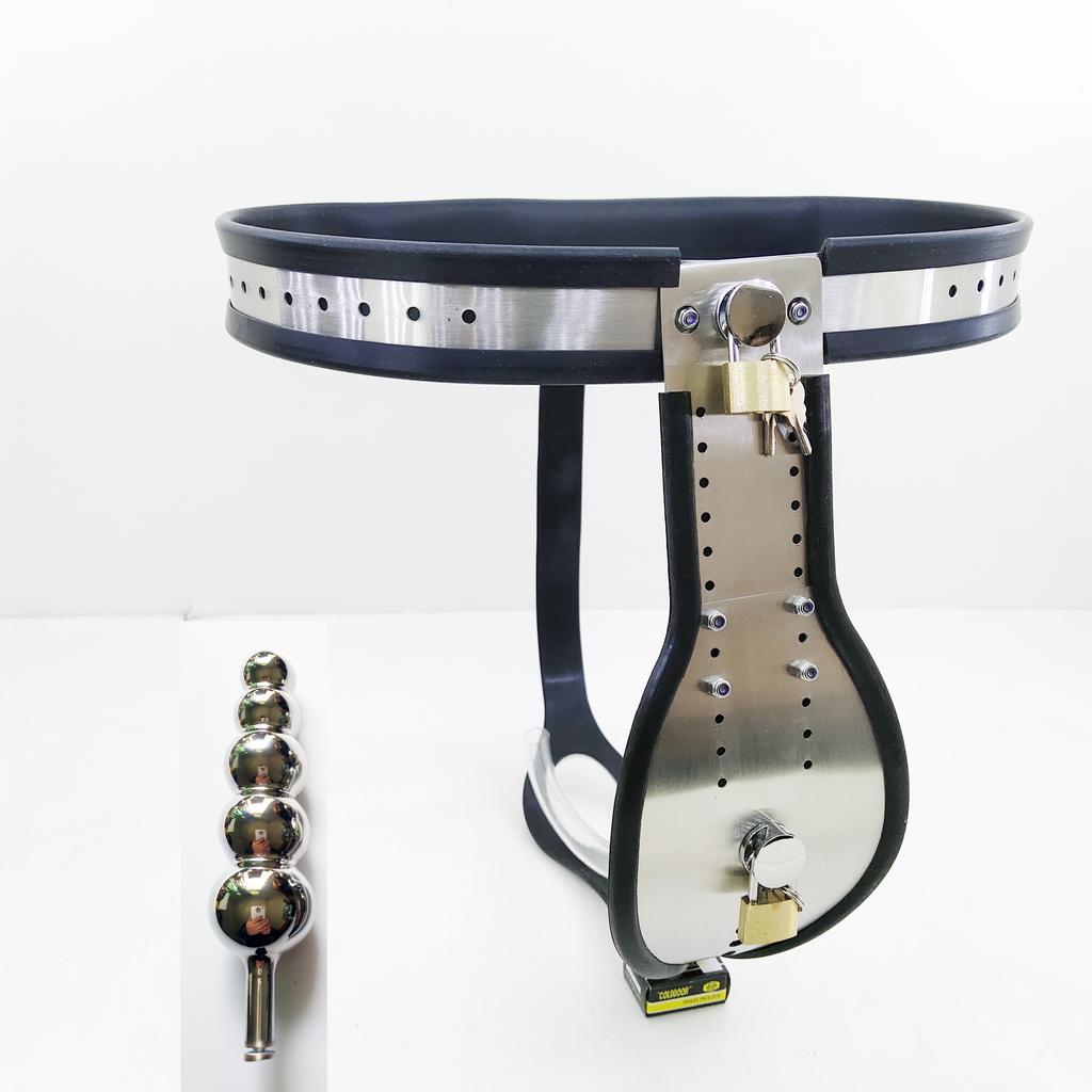 Мужской пояс верности из нержавеющей стали Т-типа, БДСМ, бондаж, металлическое нижнее белье, игры для взрослых, секс-игрушки для мужчин, замок верности, эротический