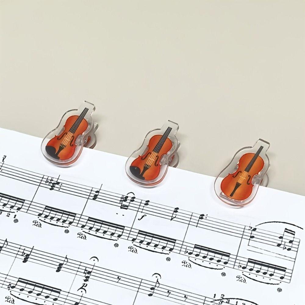 Musical Instrument Theme Folder Small Gift Jewelry Clip Creativity PP Clip School