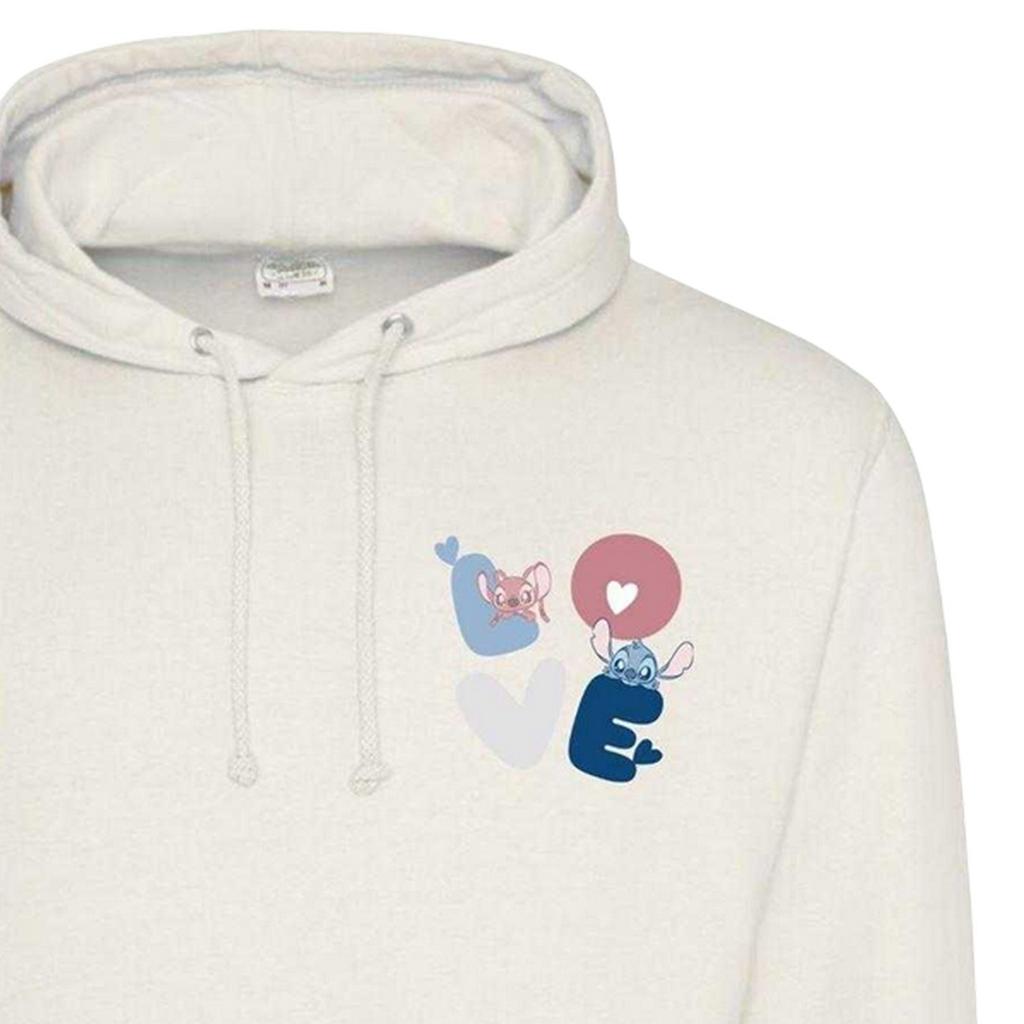 Lilo & Stitch Unisex Adult Love Stitch & Angel Valentine`s Day Hoodie