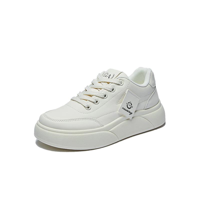 Женская обувь для скейтбординга, повседневные кроссовки на плоской подошве, легкие нескользящие кроссовки на шнуровке, прогулочная спортивная обувь из искусственной кожи для женщин, кроссовки