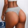3 шт./лот, женские сексуальные трусики 5 цветов, удобное нижнее белье с низкой талией, стринги, дышащее нижнее белье, соблазнительное нижнее белье