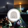 Women Autumn Winter Knitting Hat Solid Color Brimless Hat with LED Light Warm Windproof Elastic Beanie Hat
