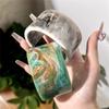 Модные Многоцветные Круглые Геометрические Широкие Браслеты Манжеты Хип-Хоп Акриловые Браслеты для Женщин Кольца с Граффити Украшения Девочки