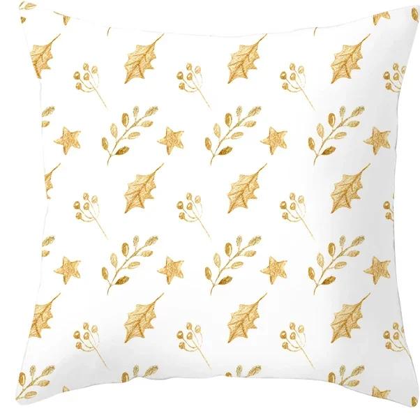 Рождественское украшение Наволочка для дивана Гостиной Наволочка для подушки % Полиэстер Многоразовая Наволочка Прямая доставка