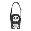 The Nightmare Before Christmas Jack Skellington Coffin 11 Inch Crossbody OSFA Bag, Black,