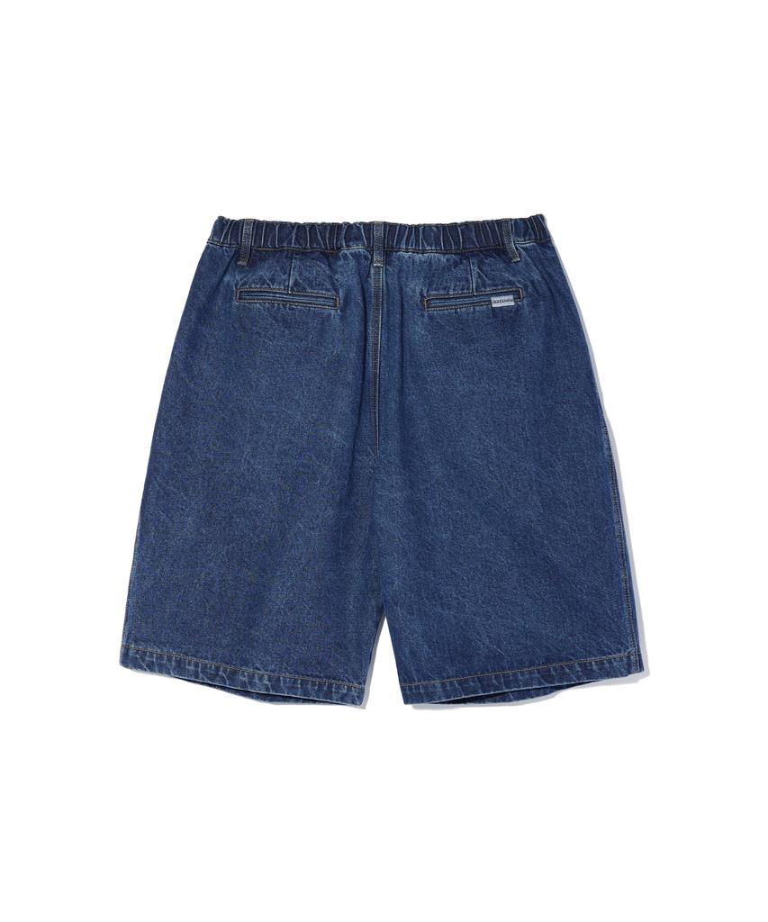 SOUNDSLIFE Two Tuck Denim Shorts Medium Indigo