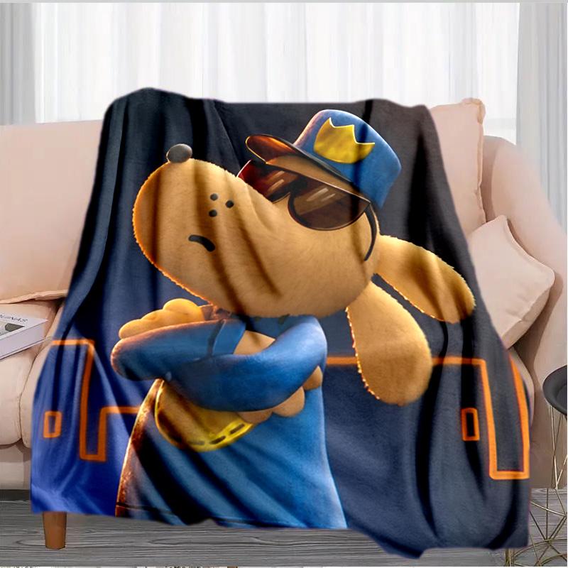 Dog Man And Friends Adventure Blanket Suitable for Sofas, Beds, Offices, And Camping - Perfect Gift for Halloween Christmas