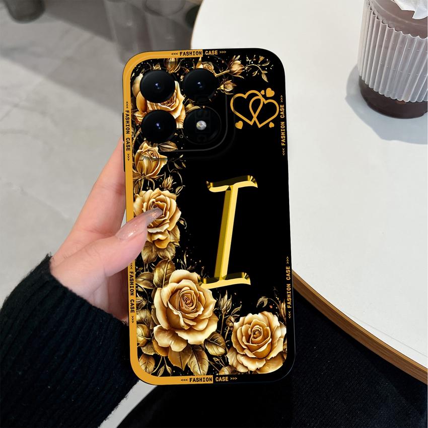 Для Xiaomi 15T 14T 12T 17 15 14 13 Pro Lite 12X Чехол для телефона Креативный узор из букв Мягкий матовый силиконовый Нескользящая задняя крышка Для Xiaomi Бампер Корпус
