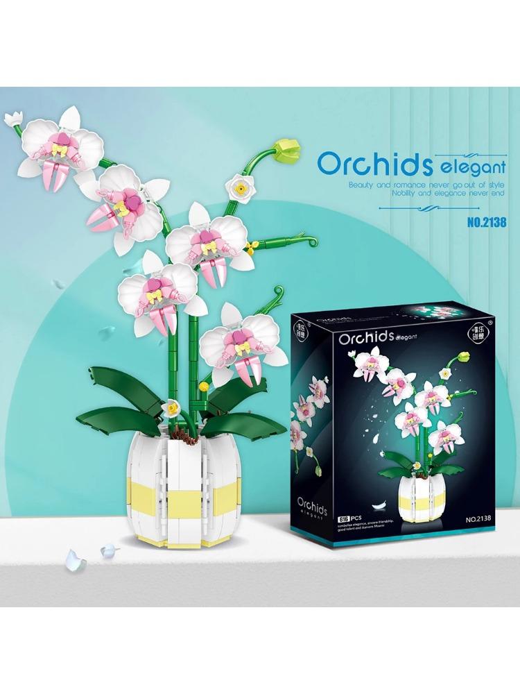 Цветы Модель Строительные Блоки Набор Букет Кирпичи Дети DIY Игрушки Домашний Декор Подарок на День Святого Валентина Взрослых Для Девочек 233 ШТ. Тюльпаны