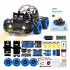 OSOYOO Mecanum Wheel Robot Car Chassis for Arduino 4WD DC9V Motor Smart Robot Mini 4WD Dolly Robot STEM Assembly Toy Arduino Raspberry Pi Micro Bit